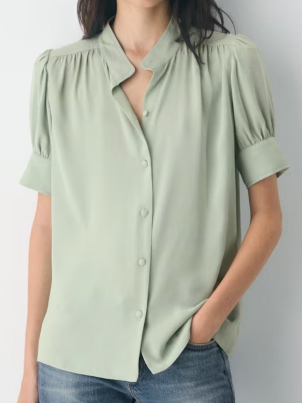 Wilfred Delphine Shortsleeve Blouse Sage Green